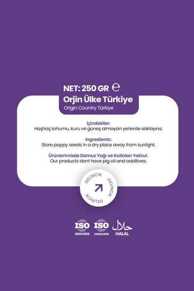 Gelincik Doğal Katkısız Sarı Haşhaş Tohumu 250gr - Resim 4