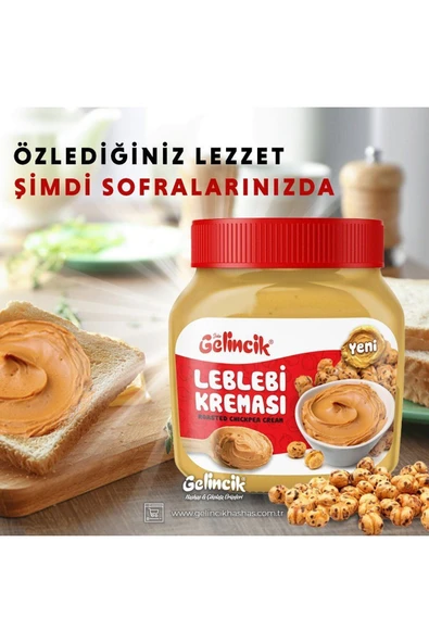 Gelincik Kahvaltılık Sürülebilir Doğal Katkısız 650gr Özel Üretim Orijinal Leblebi Kreması - 3