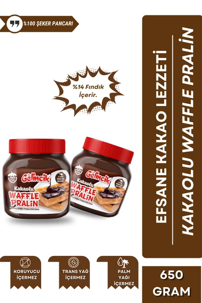 Gelincik 650 Gr Waffle Pralin