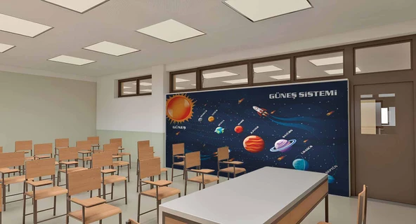 Güneş Sistemi Okul Duvar Kağıdı - 3