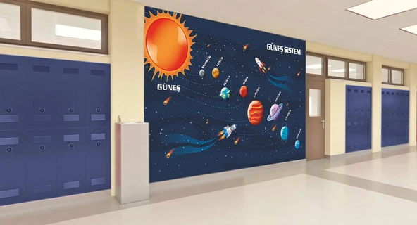 Güneş Sistemi Okul Duvar Kağıdı - 2