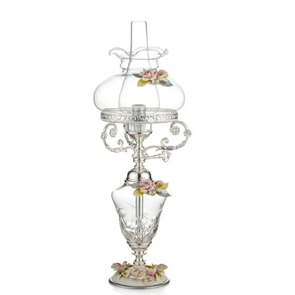 PORİO PR05-1087 - Gümüş Kapidemonteli Lamba 53cm