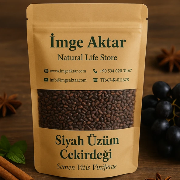 Siyah Üzüm Çekirdeği Tane 100g - 2