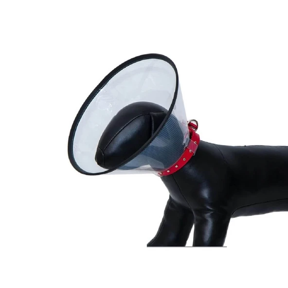 25 cm Dikişli Kedi Köpek Yakalığı Şeffaf Yakalık