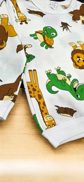 Dinazorlu Erkek Bebek Pijama Takım - 5