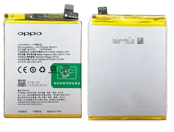 Oppo Reno 4 Uyumlu Batarya Pil Sıfır Orijinal ürün görseli 1