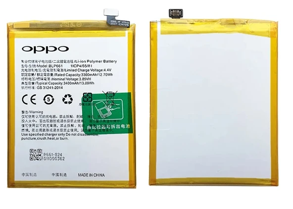 Oppo F7 Uyumlu Batarya Pil Sıfır Orijinal