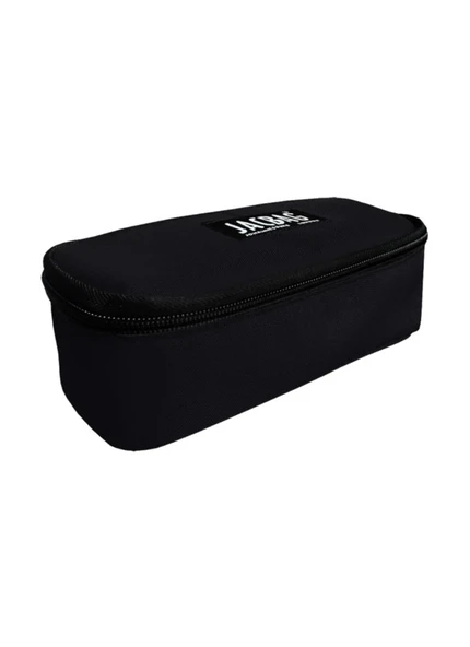 Oval Pencil Case-Oval Tip Geniş Iç Hacimli Siyah Kalem Kutusu Kalemlik - 4