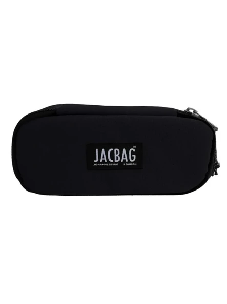 Oval Pencil Case-Oval Tip Geniş Iç Hacimli Siyah Kalem Kutusu Kalemlik - 2
