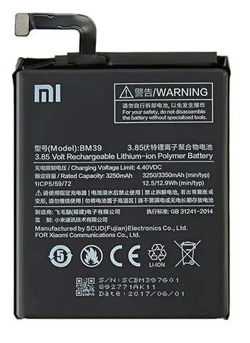Xiaomi Mİ 6 - BM 39 - Uyumlu Batarya Pil Sıfır Orijinal - 1