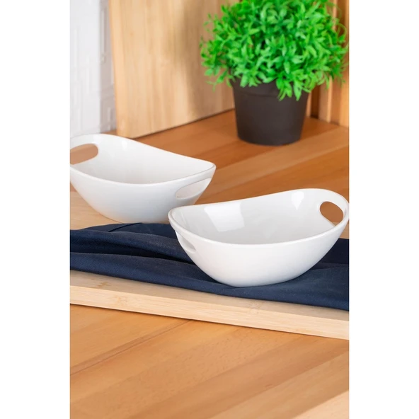 BİANCO PERLA OVAL KASE - 16.5 CM - 2