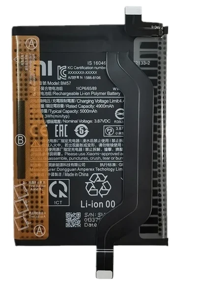 Xiaomi POCO X3 GT - BM 57 - Uyumlu Batarya Pil Sıfır Orijinal ürün görseli 1