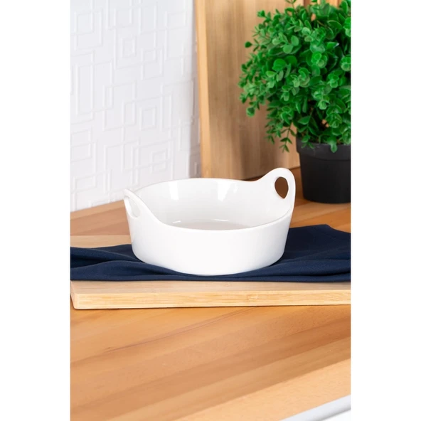 BİANCO PERLA OVAL SUNUMLUK - 21 CM