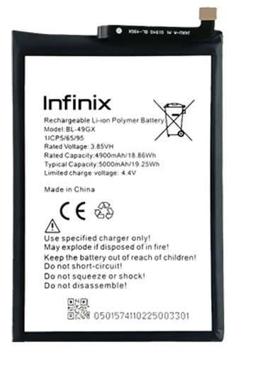 Infinix SMART 5 Uyumlu Batarya Pil Sıfır Orijinal
