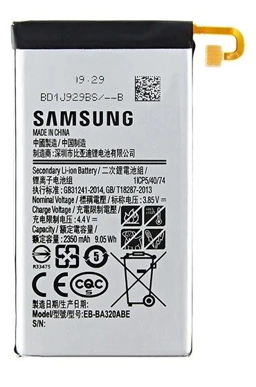 Samsung Galaxy A7 2017 A320 - SM-A320 Uyumlu Batarya Pil Sıfır Orijinal - Resim 1