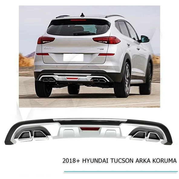 Hyundai Tucson 2019+Uyumlu Arka Koruma Difüzör