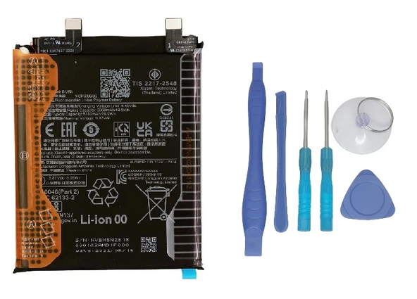 Xiaomi POCO F5 PRO -BM5N Uyumlu Batarya Pil Sıfır Orijinal + TAMİR SETİ ürün görseli 1