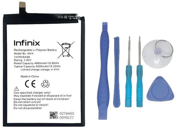 Infinix SMART HD 2021 Uyumlu Batarya Pil Sıfır Orijinal + TAMİR SETİ ürün görseli 1