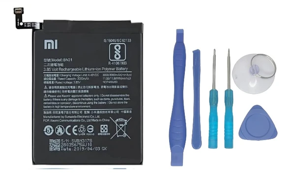 Xiaomi Redmi S2 - BN 31 - Uyumlu Batarya Pil Sıfır Orijinal + TAMİR SETİ ürün görseli 1