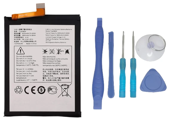 Tcl 20S Uyumlu Batarya Pil Sıfır Orijinal + TAMİR SETİ ürün görseli 1