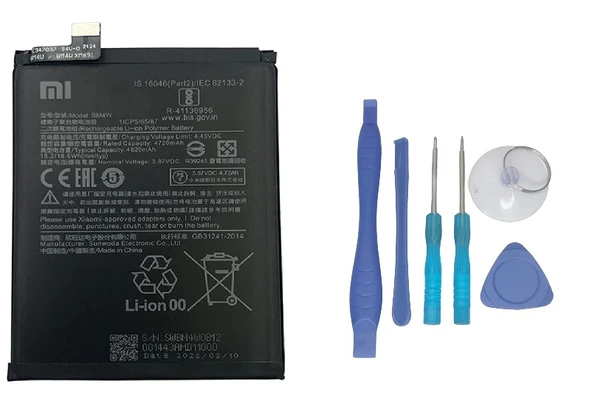 Xiaomi Mİ 10T LITE - BM 4W - Uyumlu Batarya Pil Sıfır Orijinal + TAMİR SETİ