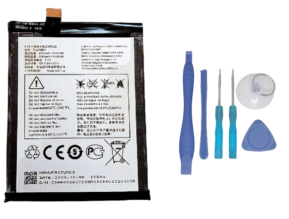 Tcl 10SE Uyumlu Batarya Pil Sıfır Orijinal + TAMİR SETİ ürün görseli 1