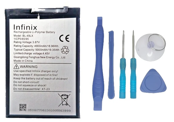 Infinix HOT 12 Uyumlu Batarya Pil Sıfır Orijinal + TAMİR SETİ ürün görseli 1
