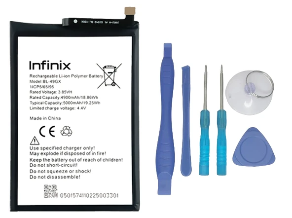 Infinix NOTE 10 Uyumlu Batarya Pil Sıfır Orijinal + TAMİR SETİ ürün görseli 1