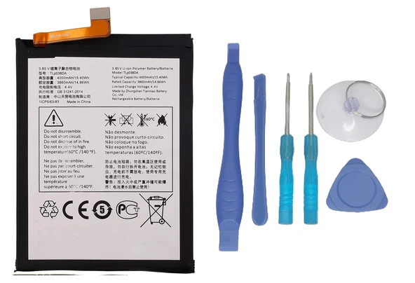 Tcl 20E Uyumlu Batarya Pil Sıfır Orijinal + TAMİR SETİ ürün görseli 1