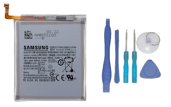 Samsung Galaxy S20 - SM-G980 Uyumlu Batarya Pil Sıfır Orijinal + TAMİR SETİ ürün görseli 1