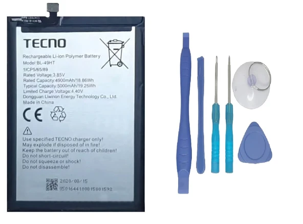 Tecno Spark 6 Uyumlu Batarya Pil Sıfır Orijinal + TAMİR SETİ ürün görseli 1