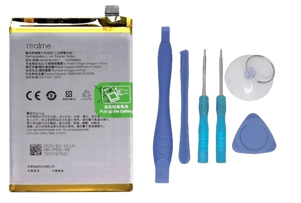 Oppo Realme 9 PRO -  Blp911 - Uyumlu Batarya Pil Sıfır Orijinal + TAMİR SETİ ürün görseli 1