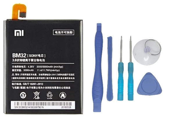 Xiaomi Mi 4 - BM32- Uyumlu Batarya Pil Sıfır Orijinal + TAMİR SETİ ürün görseli 1