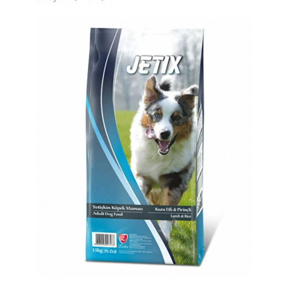 Jetix Kuzu Etli ve Pirinçli Yetişkin Köpek Maması 15 Kg.