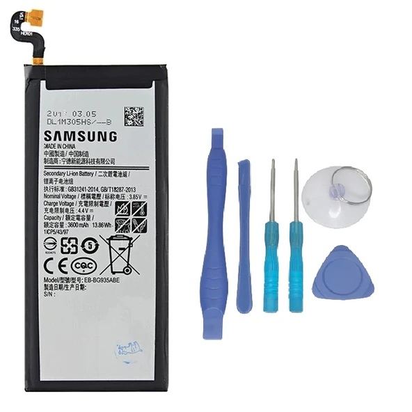 Samsung Galaxy S7 EDGE - SM- G935 Uyumlu Batarya Pil Sıfır Orijinal + TAMİR SETİ ürün görseli 1