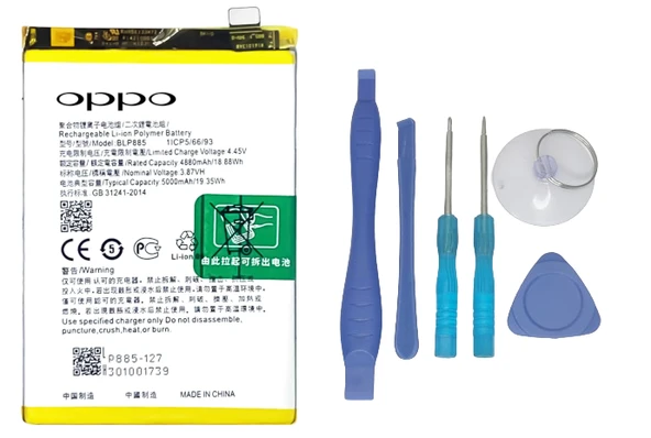 Oppo A96 - BLP885 - Uyumlu Batarya Pil Sıfır Orijinal + TAMİR SETİ ürün görseli 1