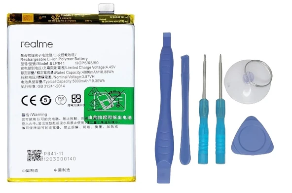 Oppo Realme Q3 5g - Blp841 Uyumlu Batarya Pil Sıfır Orijinal + TAMİR SETİ ürün görseli 1