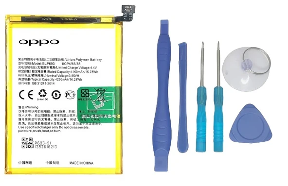 Oppo Realme 3İ - Blp693 - Uyumlu Batarya Pil Sıfır Orijinal + TAMİR SETİ ürün görseli 1