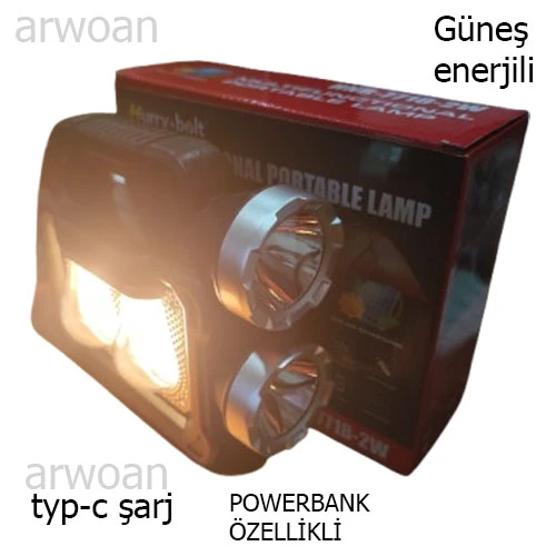 ARWOAN ÇOK FONKSİYONLU TAŞINABİLİR LAMBA, EL FENERİ - 9
