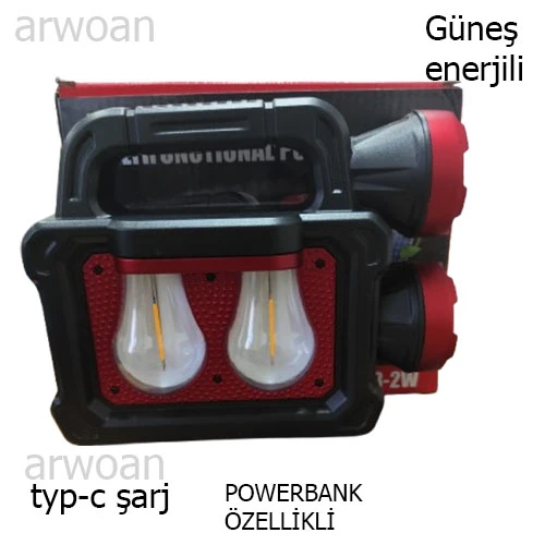ARWOAN ÇOK FONKSİYONLU TAŞINABİLİR LAMBA, EL FENERİ - 8