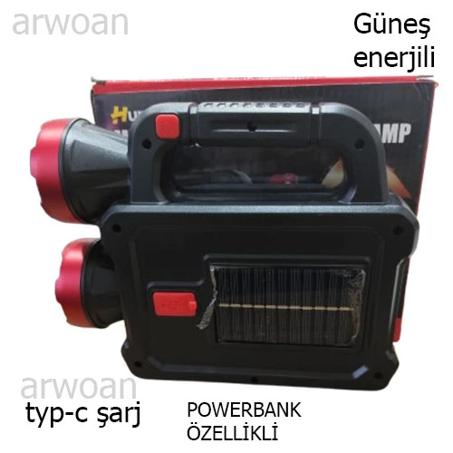 ARWOAN ÇOK FONKSİYONLU TAŞINABİLİR LAMBA, EL FENERİ - 10