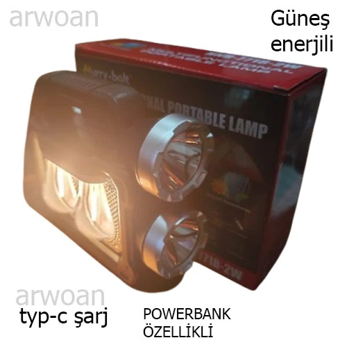 ARWOAN ÇOK FONKSİYONLU TAŞINABİLİR LAMBA, EL FENERİ - 7