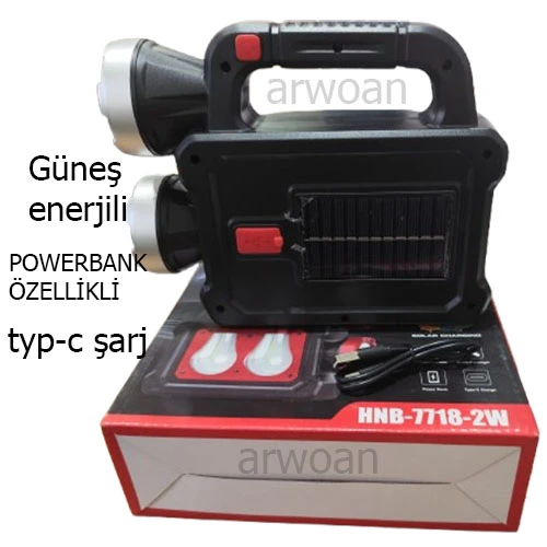 ARWOAN ÇOK FONKSİYONLU TAŞINABİLİR LAMBA, EL FENERİ - 2