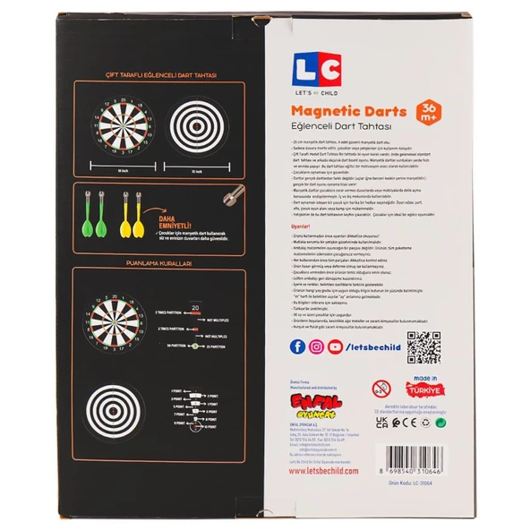 Nessiworld 31064-LC Eğlenceli Manyetik Dart -Lets be Child - 10