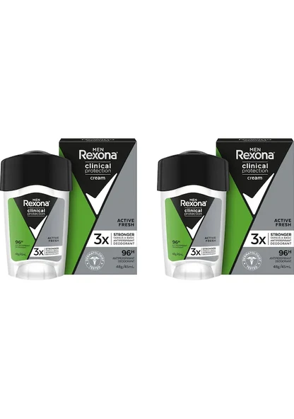 Rexona Men Clinical Protection Active Fresh 45 ml 2 Adet Erkek Stick Deodorant