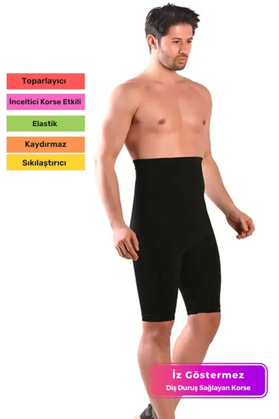 Özel Üretim Kalça Karın Sıkılaştırıcı Diş Duruş Sağlayan Toparlayıcı Esnek Rahat Erkek Boxer Korse