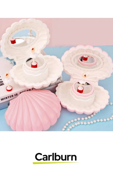 Özel Üretim Sevgili Arkadaş Eş Doğum Günü Hediye Deniz Kabuğu Tasarımlı Müzik Kutusu - 3