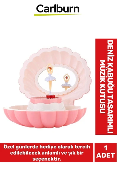 Özel Üretim Sevgili Arkadaş Eş Doğum Günü Hediye Deniz Kabuğu Tasarımlı Müzik Kutusu