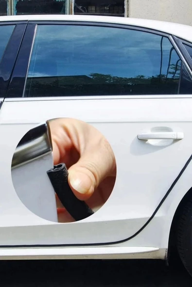 Özel Üretim Çarpma Çizilme Önleyici 5 Metrelik Araba Kapı Kenar Darbe Koruma Fitil Şeridi Rulosu - 6