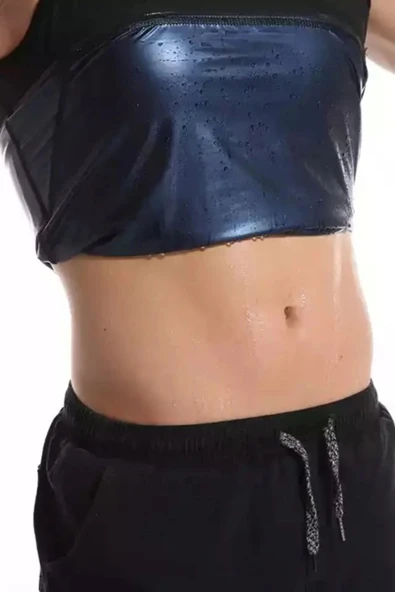 Özel Üretim Terleme Hızlandırıcı Rahat Şık Destekleyici Termal Sauna Erkek Atlet - 6